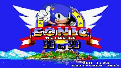 Sonic 3D in 2D