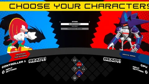 Sonic Smackdown - Character select screen