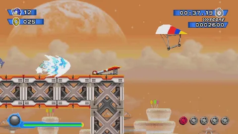 Sonic Colors Demastered - Planet Wisp zone with nature and machinery