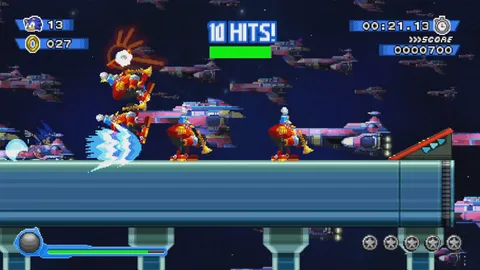 Sonic Colors Demastered - Starlight Carnival combat against Eggman's robots