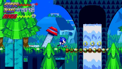 Sonic and the Fallen Star - Sapphire Sights Zone