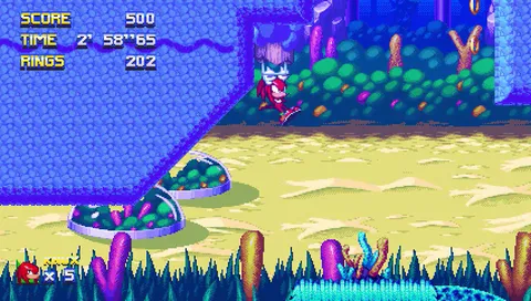 Sonic Galactic - Underwater exploration in Coral Garden zone