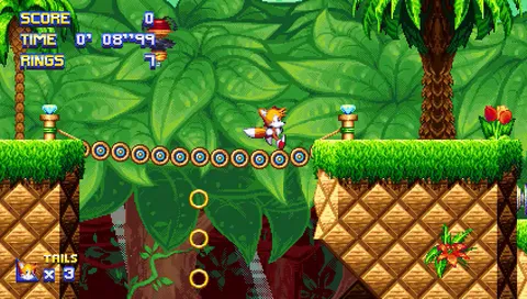 Sonic Galactic - Tails navigating Verdant Isle jungle platforming