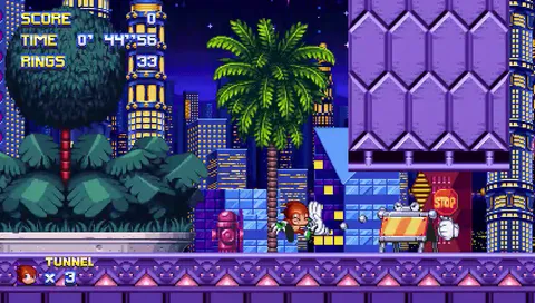 Sonic Galactic - Luminosity City neon-lit streets at night