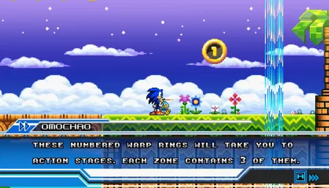 Sonic Dimensions - Starlight Speedway zone at full boost speed