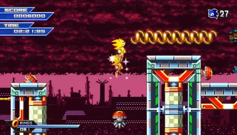 Sonic Dimensions - Super Sonic transformation mid-stage