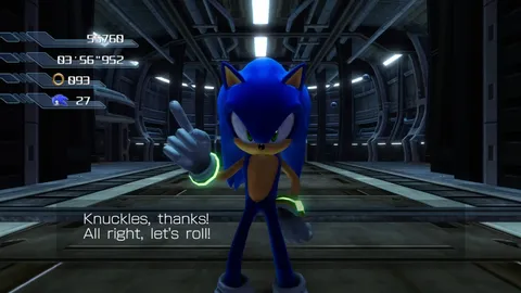 Sonic P-06 - Sonic in-game cinematic cutscene