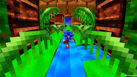 Sonic X-Treme Unity - Surreal level design and enemies