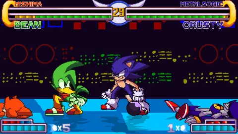 Sonic The Fighters Blitz Hyper Edition - Tag team battle on aquatic stage