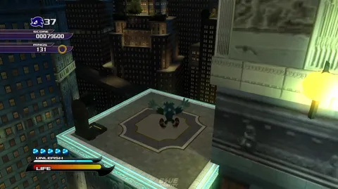 Sonic Unleashed Recompiled - Werehog fighting in Empire City at night